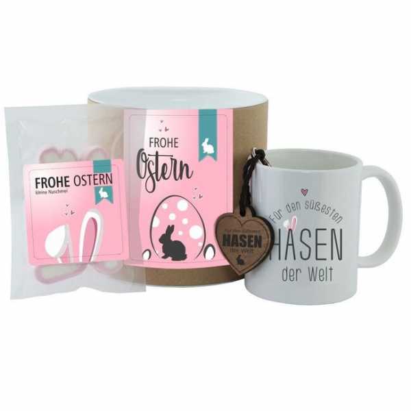 Geschenkset Frohe Ostern Farbe rosa